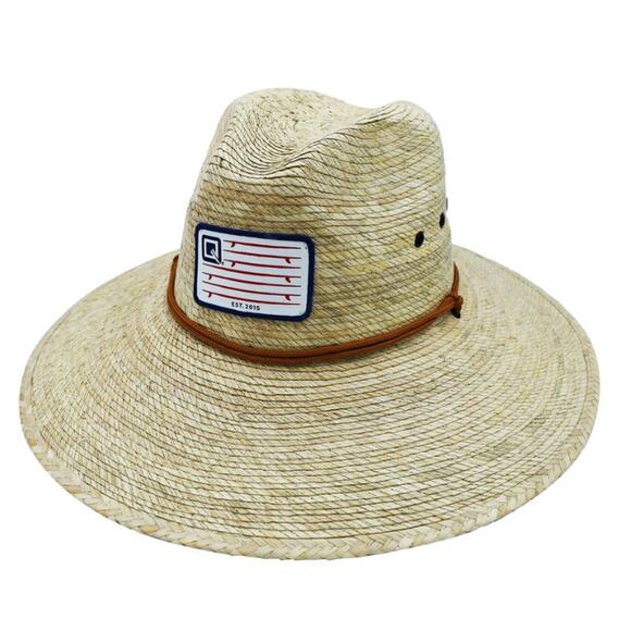 Qwave Packable Stone-Washed Straw Lifeguard Hat - Picture 2 of 4